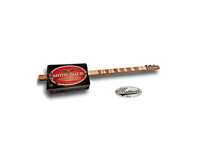 Moto guzzi Cigar Box Guitar Matteacci's