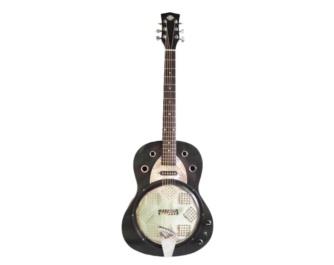 Resobelle © Dark Blues Dobro custom guitar resophonic by Robert Matteacci