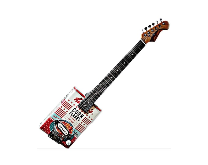 Kellogg's cigar box Guitar 6 strings