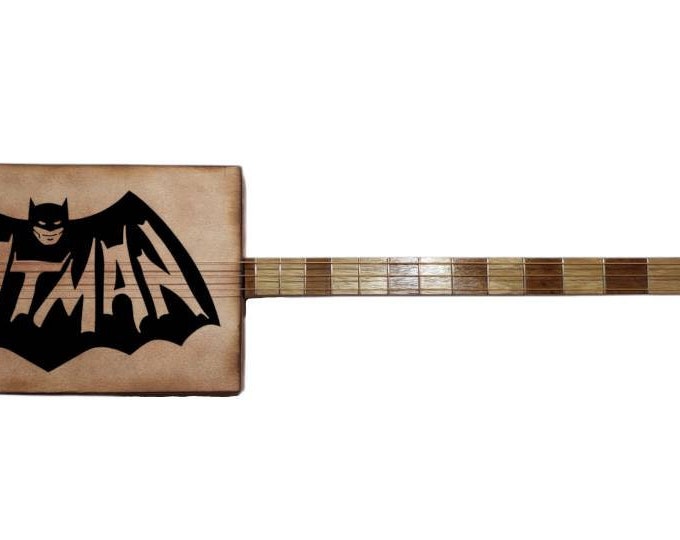Batman Cigar Box guitar 3tpv Matteacci's