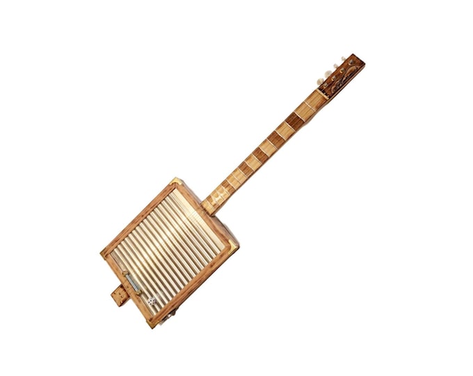 Matteacci's Washboard Cigar Box guitar 4tpv