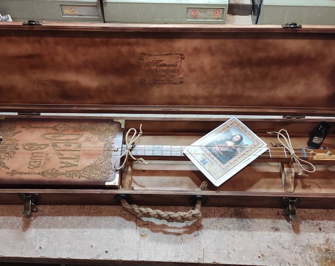 Fly case, I make custom antique wooden cases for your Cigar Box Guitar.