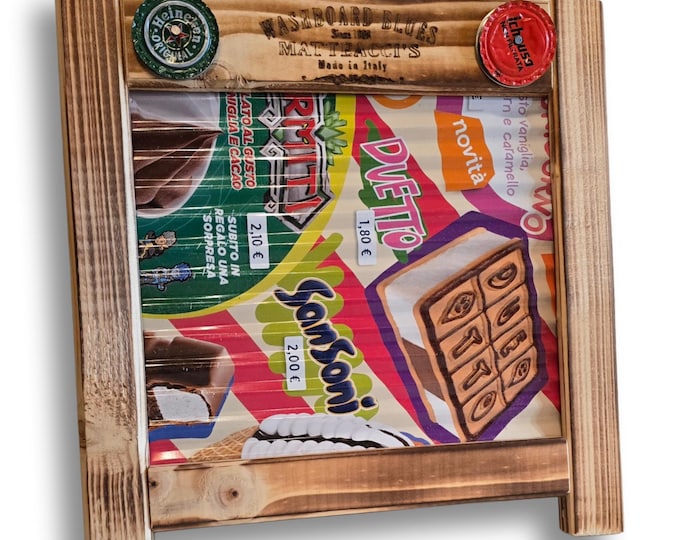 Gioconda L size metal Wood Washboard Delta blues