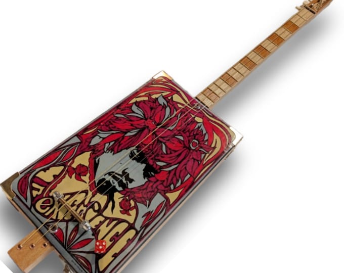The Hendrix experience 3tpv cigar box guitar Matteacci's