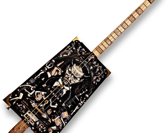The Devil Cigar Box Guitar 3tpv special Matteacci's