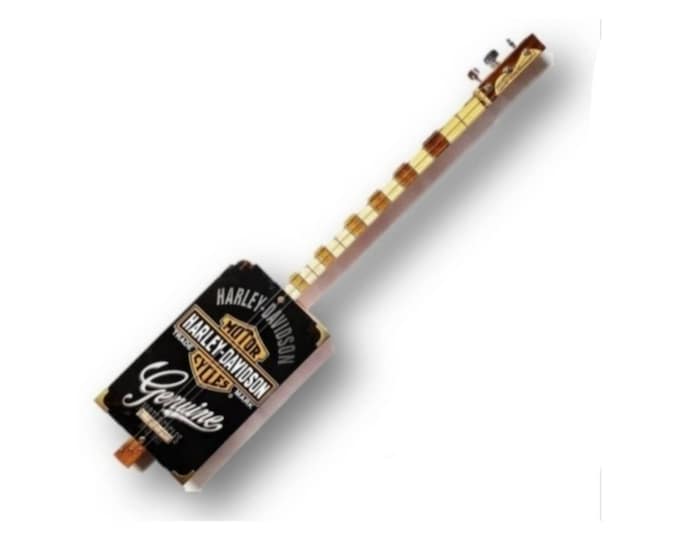 Harley Davidson 3tpv cigar box guitar Matteacci's