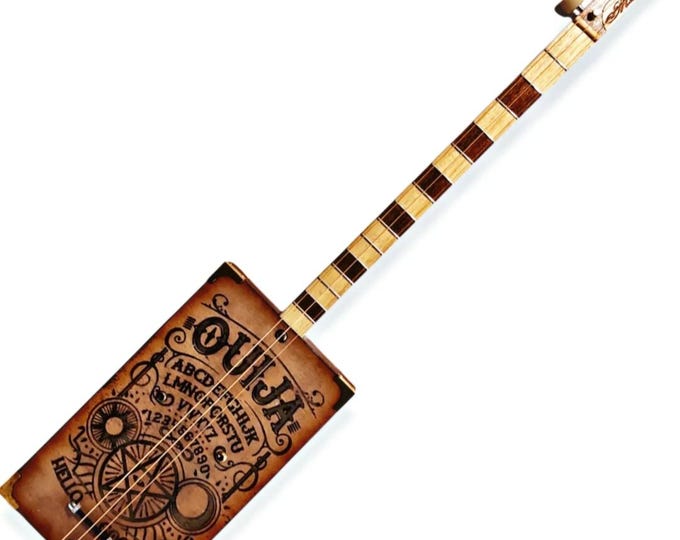 Cigar Box Guitar Ouija Delta blues special by Matteacci's