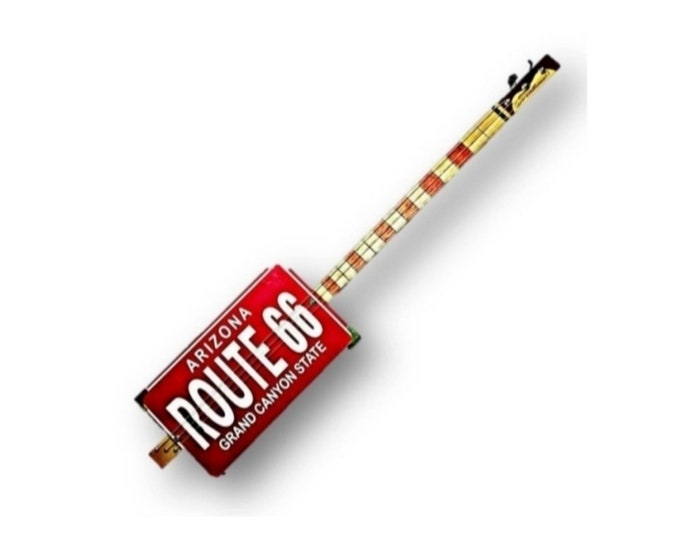 Route 66 3tpv cigar box guitar Matteacci's