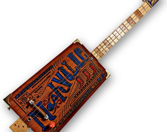 Matteacci's Nashville 4 tpv Cigar box Guitar