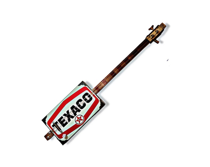 Texaco - 2Sp mini Double bass cigar box guitar Matteacci's