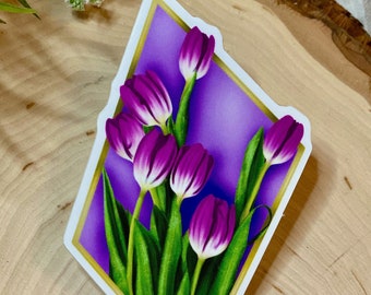 Tulip Sticker/ Tulips Sticker/ Vinyl Stickers/ Flower Stickers/ Nature Stickers/ Stickers for Laptops