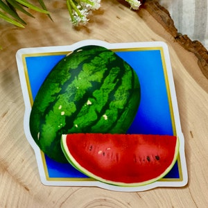 Wassermelone Sticker/ Melone Sticker/ Vinyl Stickers/ Obst Stickers/ Food Stickers/ Stickers für Laptops