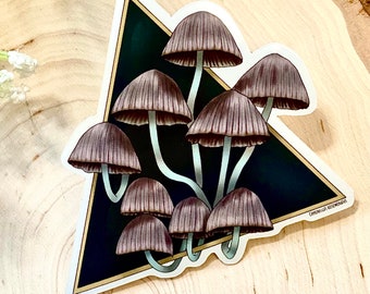 Fairy Bonnets Sticker/ Vinyl Stickers/ Nature Stickers/ Mushroom Stickers/ Stickers for Laptops