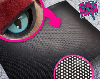 MESH ONLY - BLACK Paintable Fursuit Eye Mesh for Eye Blanks