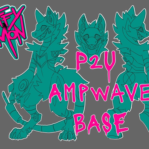 Ampwave Furry Art Base Ref Sheet