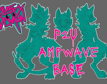 Ampwave - Furry Art Base Ref Sheet