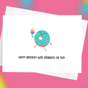 Donut Birthday Card