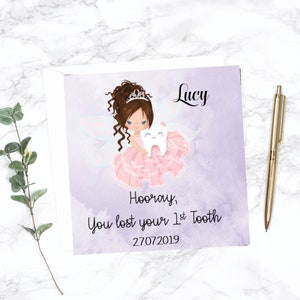 Lost First Tooth Greeting Card, Personalised Keepsake Card - Etsy
