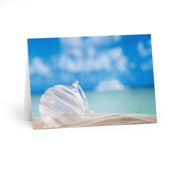 Beach Christmas Cards (5 Pack) | Merry Christmas from the beach | Sandy beach Christmas card | Christmas card | Merry Christmas from Florida