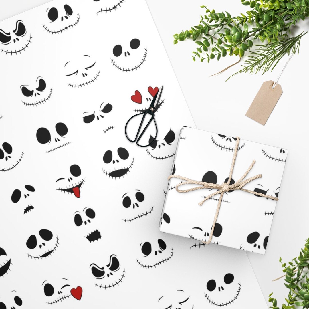Nightmare Before Christmas Wrapping Paper Nightmare Before Etsy
