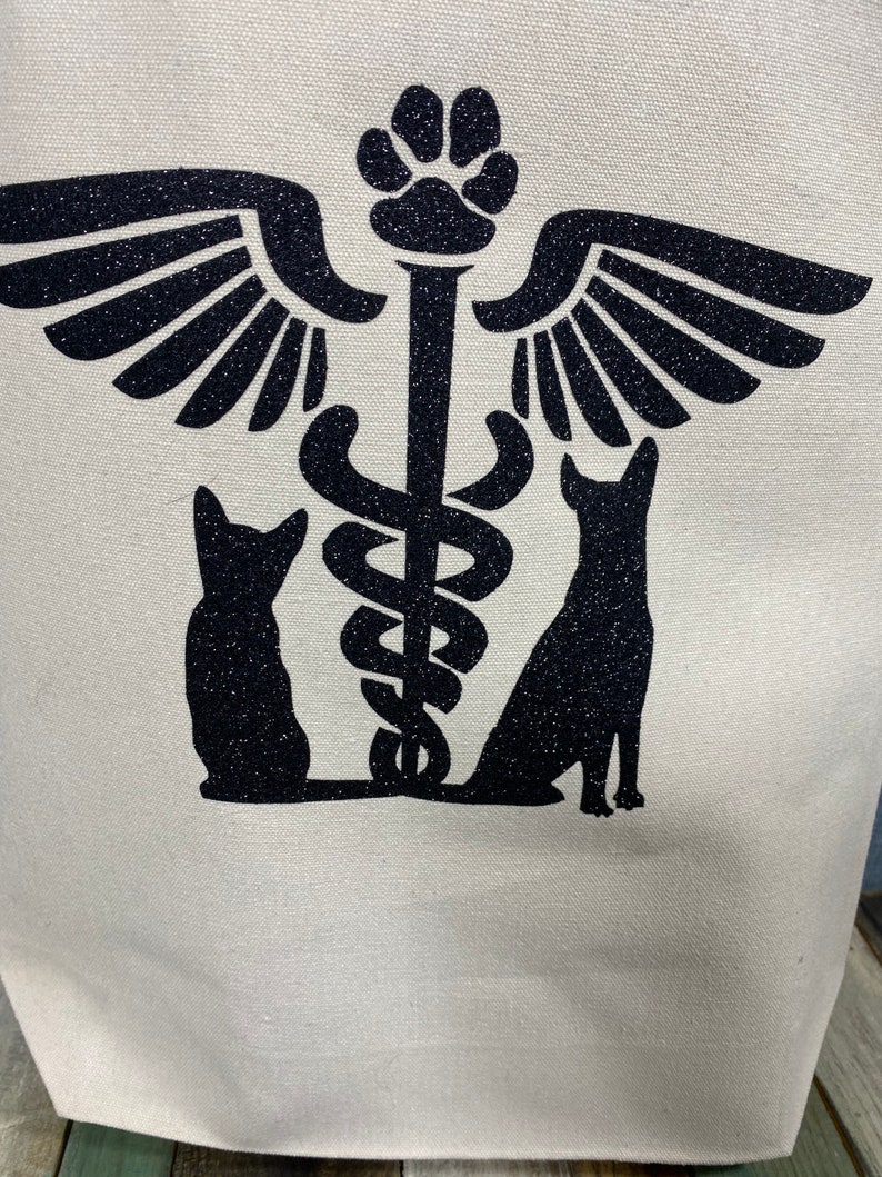 Vet symbol tote bag vet tech tote bagpets bagcanvas bagreusable grocery bag reusable bagcanvas tote bag tote bag