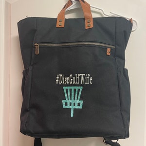 Disc Golf wife backpack | disc golf bag | custom disc golf wife bag | gift for wife | frisbee golf