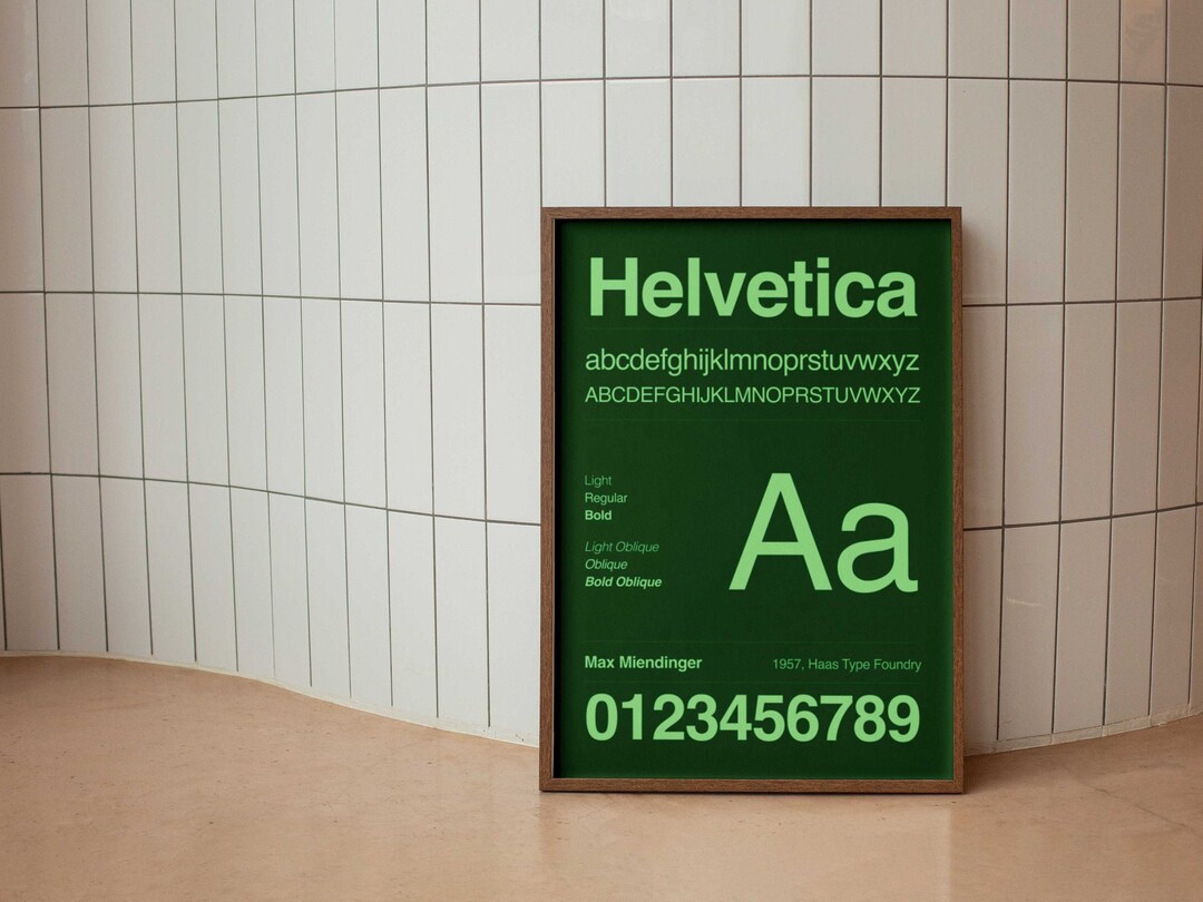 Helvetica Schriftart Helvetica INSTANT DOWNLOAD Geschenk Etsy.de