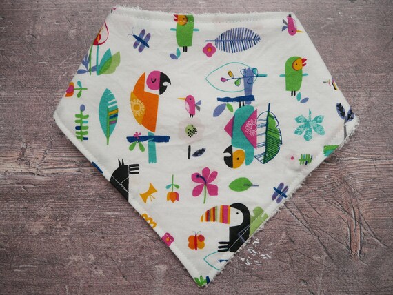 Toucan bamboo baby bib