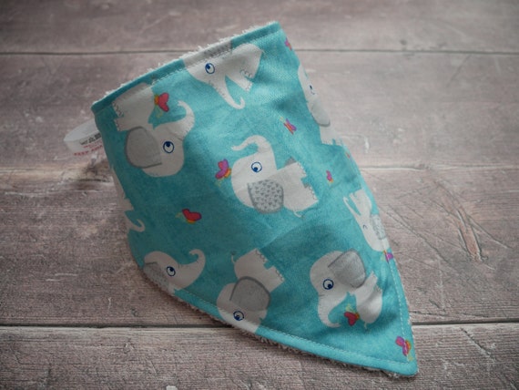 Cute elephant bamboo baby bib