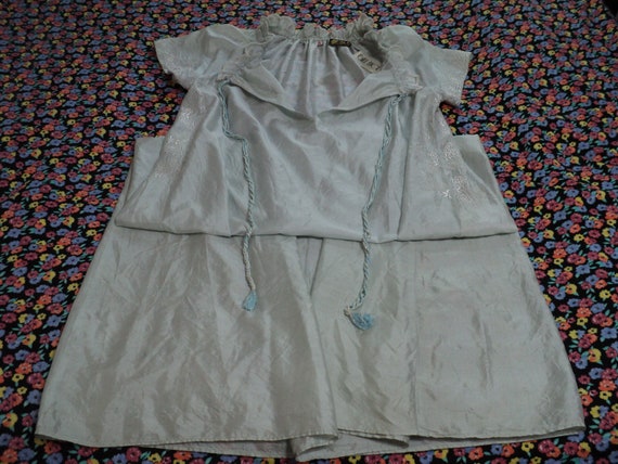 BILL TICE- vintage pale blue silk nightgown - full