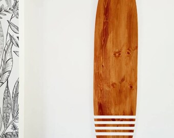Decorative wooden surfboard