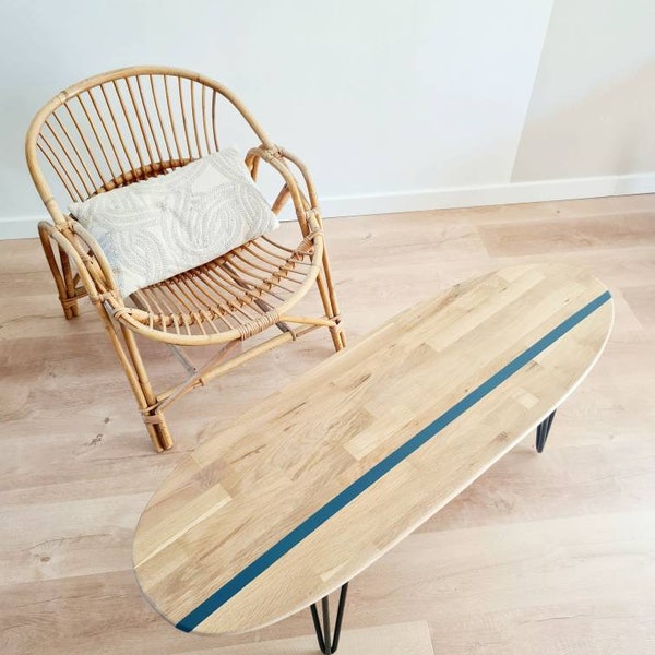Table basse Planche de surf Bois Chêne
