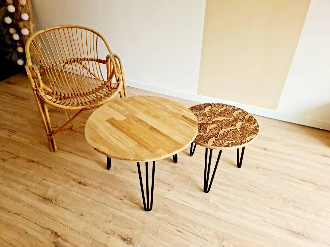 Tables Basses Gigognes Bois - Décoration Océan