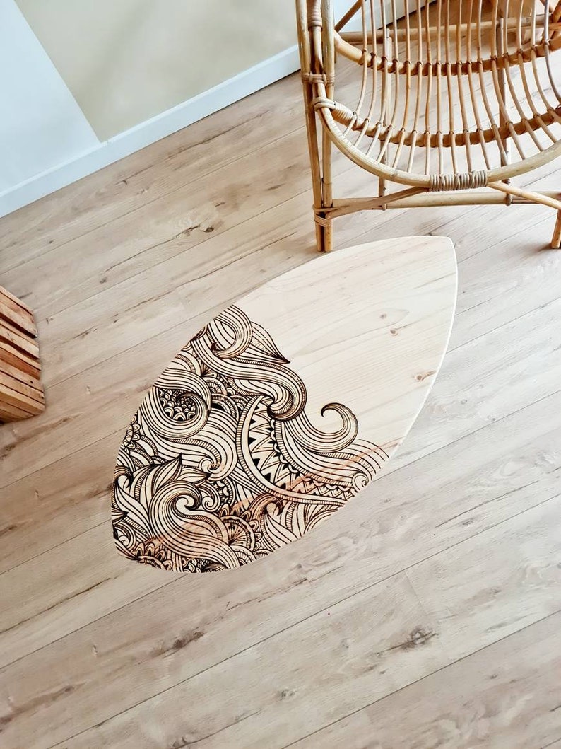 Couchtisch aus Holz Surfbrett aus Kiefer Bild 2