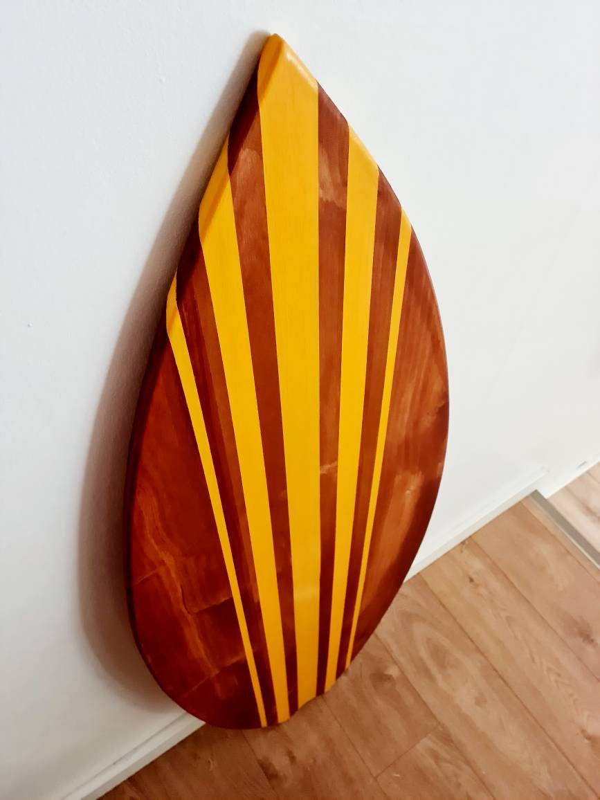 Planche de Surf en Bois/Board - Decoration Marine Fait Main Decoration Bois