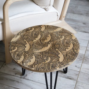 Oak wood coffee table