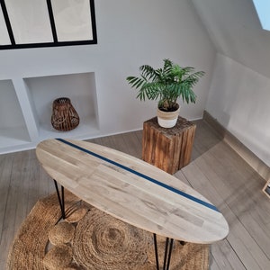Surfplank salontafel - eikenhout