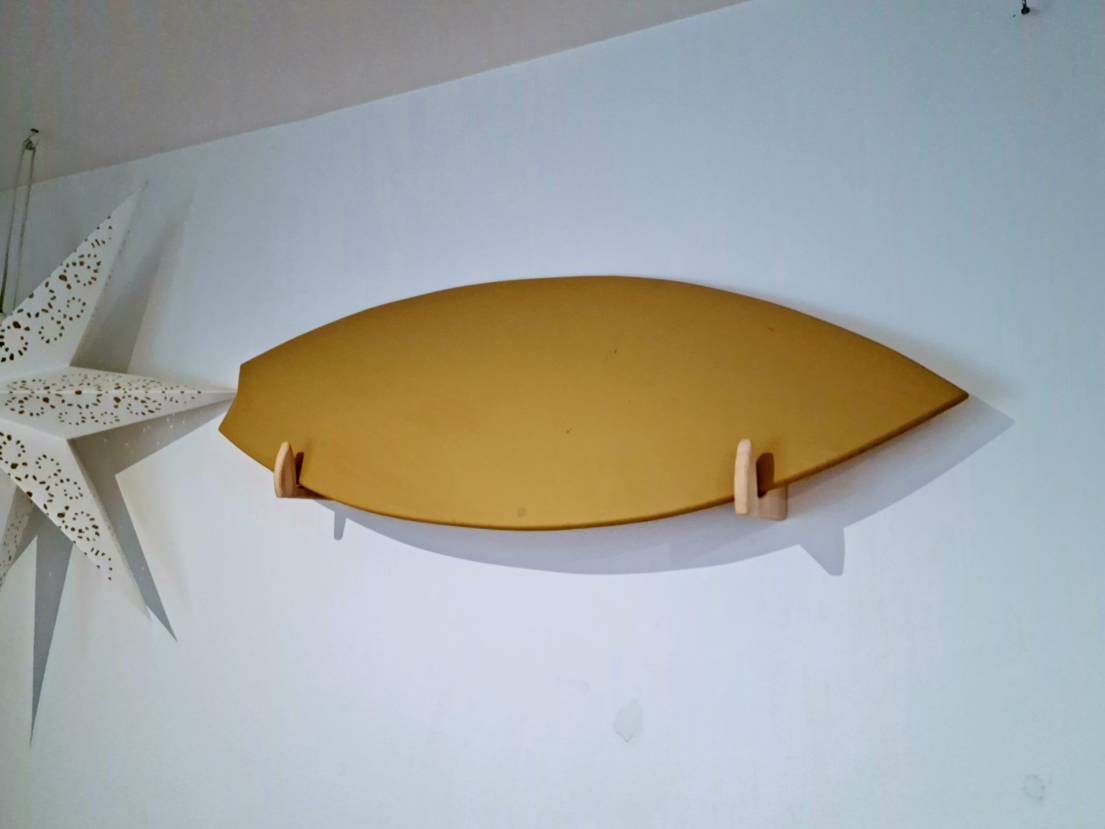 Planche de Surf en Bois/Surf Board et Support Bois