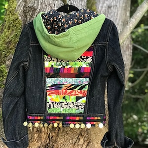 Jean jacket hippie boho