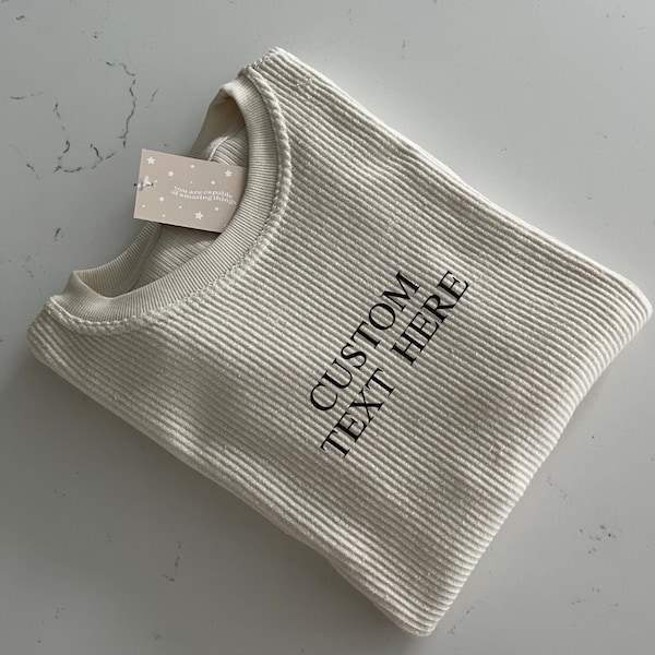 Corduroy Sweatshirt - Etsy