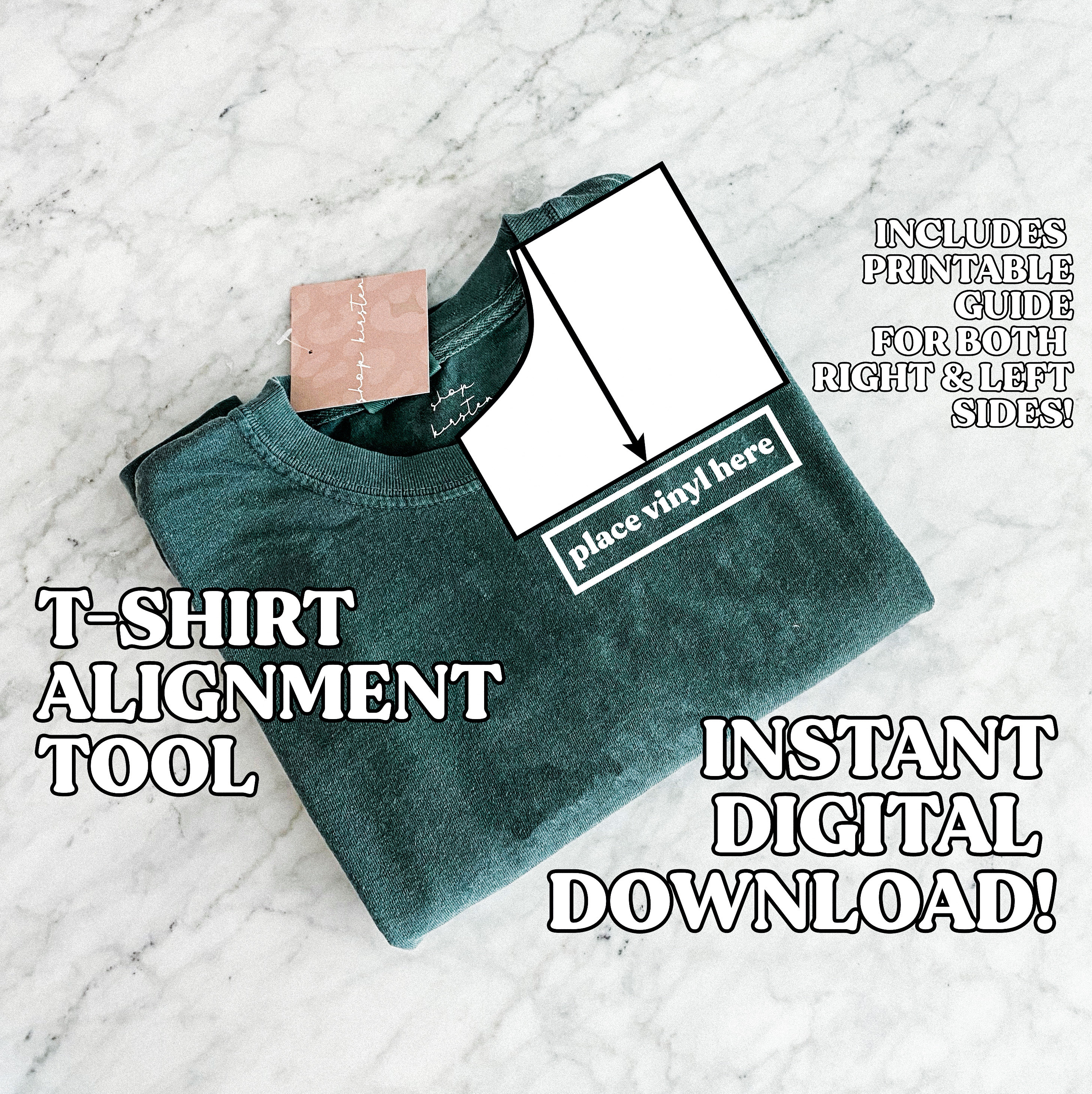 Tshirt Ruler Printable Bundle, T-shirt Alignment Tool Template