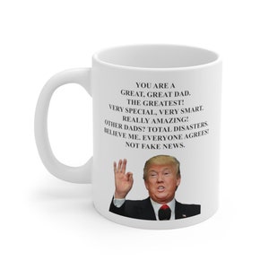 CUSTOM Trump Dad, Papa, & Financial Advisor Ceramic Mugs
