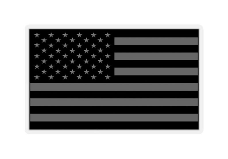All Black American Flag Sticker Black Flag Sticker No Etsy