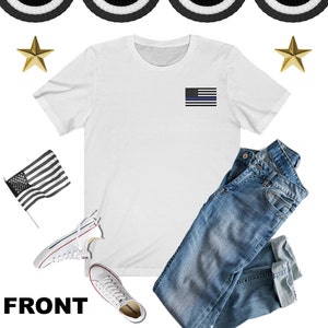 Back The Blue Flag T-Shirt, Back The Blue Shirt, Black & Blue Flag Shirt, Police Support Shirt, Law Enforcement Shirt, Pro Cops Shirt, Flag