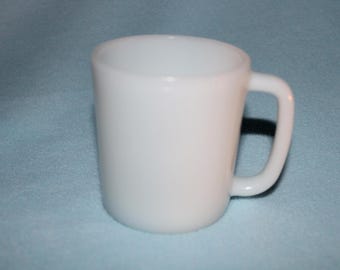 Vintage Milk Glass Shaving Cup or Mug Perfect Condition Great Gift Idea Large Unique Comfortable Handle 3" Inches Tall Unbranded