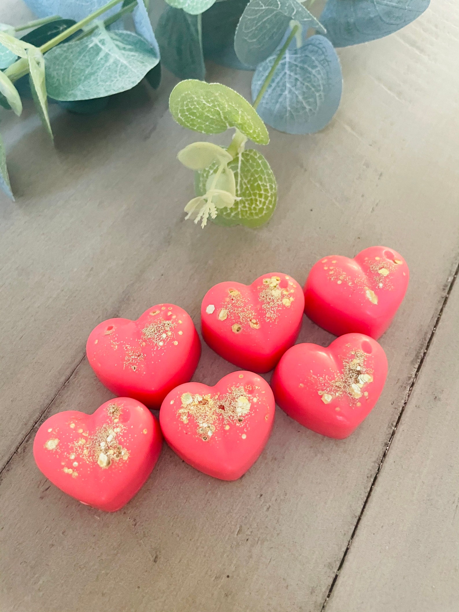 Wax Melts 6 Heart shaped wax melts Highly Scented Etsy