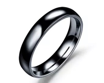 Hematite like ring. Stainless steel. Non magnetic. Positive energy ring