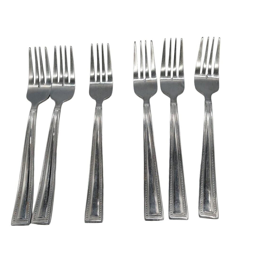 Cambridge KAITLYN Stainless Steel Forks 7 Flatware Lot Etsy