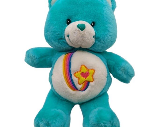 Care Bear Blue Rainbow Star Thanks A Lot Talking Plush