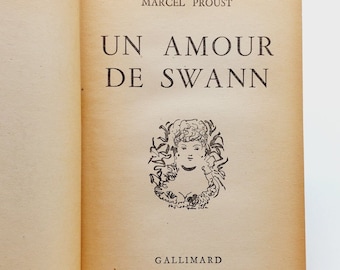 Antik Un Amour De Swann von Marcel Proust 1919 Hardcover LESEN